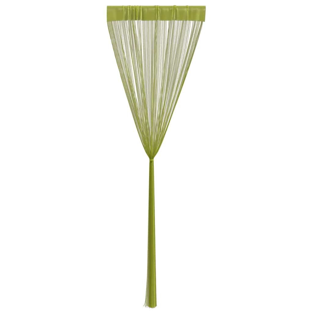 vidaXL Κουρτίνες με Κρόσσια 2 τεμ. Πράσινες 140 x 250 εκ.