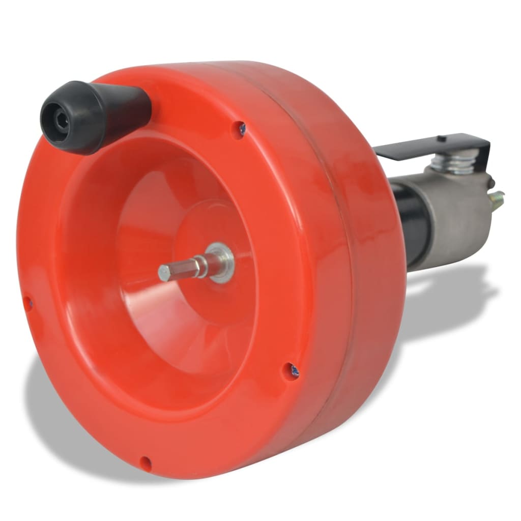 vidaXL Αποφρακτικό Μηχάνημα Χειρός/Δραπάνου με Τύμπανο 8 μ.