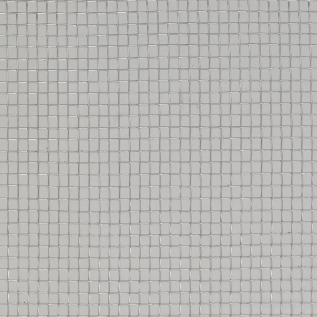 vidaXL Δικτυωτό Πλέγμα Ασημί 100 x 500 εκ. από Ανοξείδωτο Ατσάλι