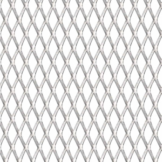 vidaXL Πλέγμα Ανεπτυγμένο 50x50 εκ. / 20x10x2 χιλ. Ανοξείδωτο Ατσάλι