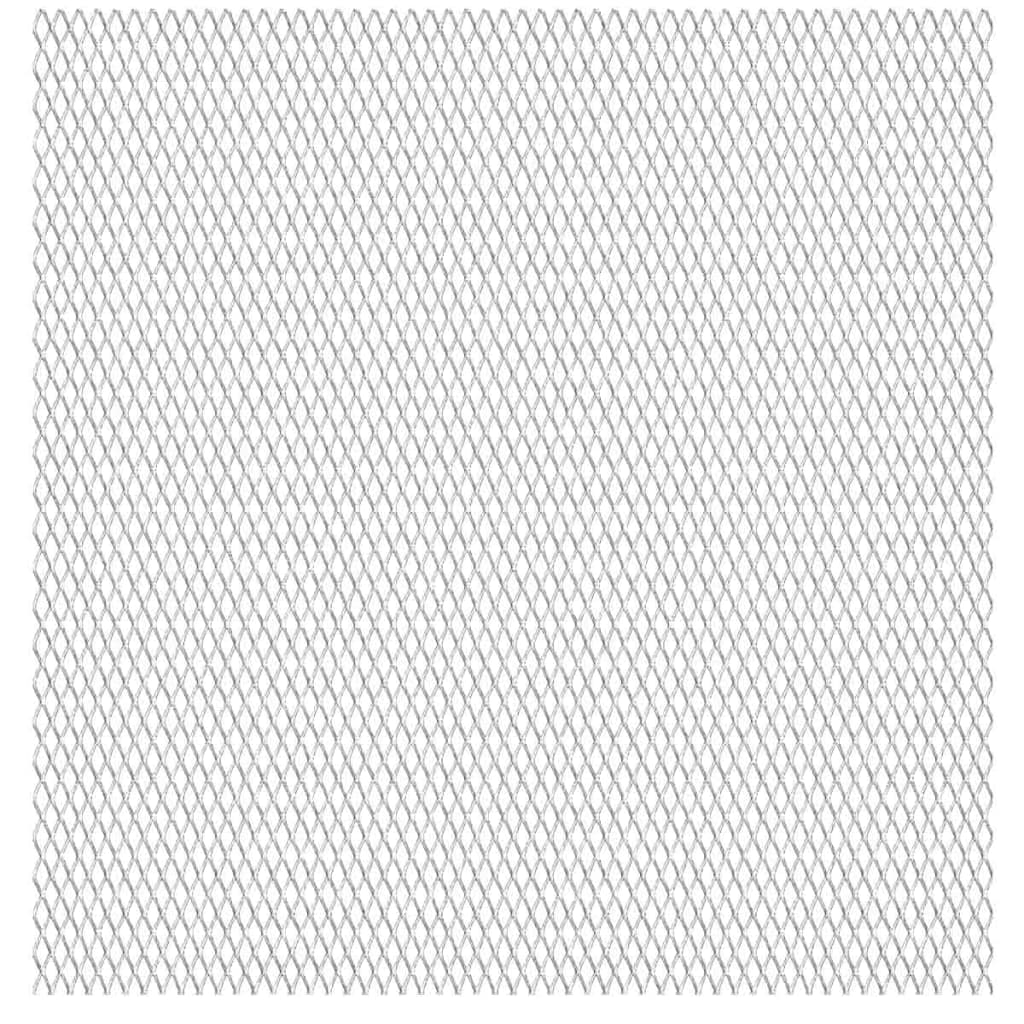 vidaXL Πλέγμα Ανεπτυγμένο 50x50 εκ. / 30x17x2,5 χιλ. Ανοξείδωτο Ατσάλι