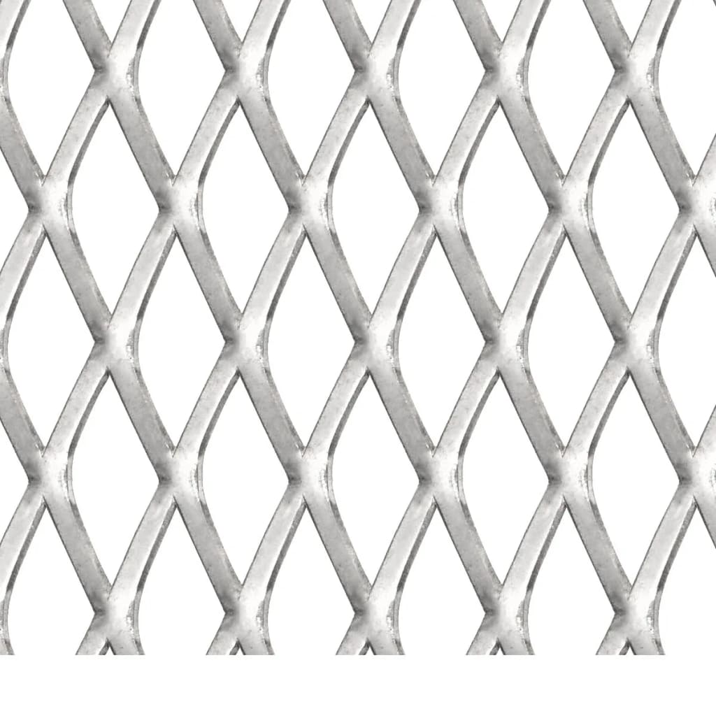 vidaXL Πλέγμα Ανεπτυγμένο 50x50 εκ. / 30x17x2,5 χιλ. Ανοξείδωτο Ατσάλι