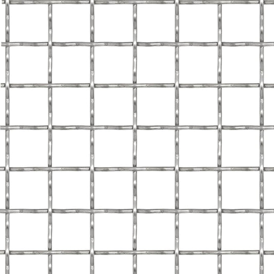 vidaXL Πλέγμα Κατσαρό Καρέ Φύλλα 50x50 εκ./21x21x2,5 χιλ. Ανοξ. Ατσάλι