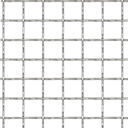vidaXL Πλέγμα Κατσαρό Καρέ Φύλλα 50x50 εκ. / 31x31x3 χιλ. Ανοξ. Ατσάλι