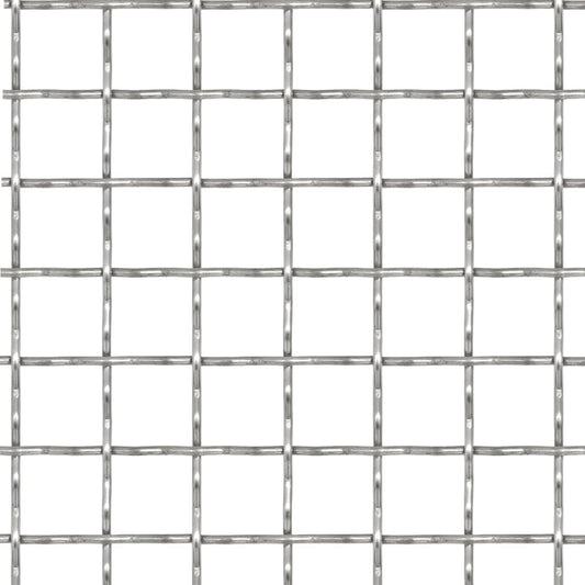 vidaXL Πλέγμα Κατσαρό Καρέ Φύλλα 100x85 εκ./31x31x3 χιλ. Ανοξ. Ατσάλι