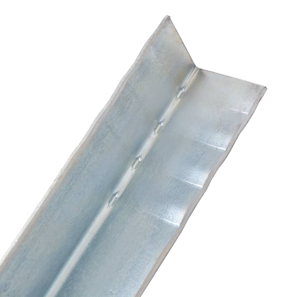 vidaXL Στηρίγματα Εδάφους Σχήματος Γ 12 τεμ. 5x5x50 εκ. Γαλβ. Χάλυβας