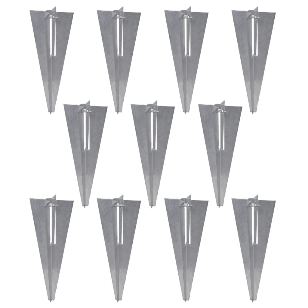 vidaXL Συρματόπλεγμα Περίφραξης Γκρι 0,8 x 25 μ. με Καρφωτές Βάσεις