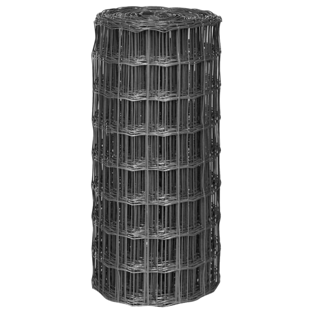 vidaXL Συρματόπλεγμα Γκρι 10 x 0,8 μ. Ατσάλινο