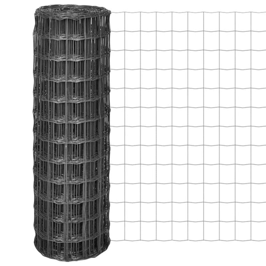vidaXL Συρματόπλεγμα Γκρι 10 x 1,2 μ. Ατσάλινο