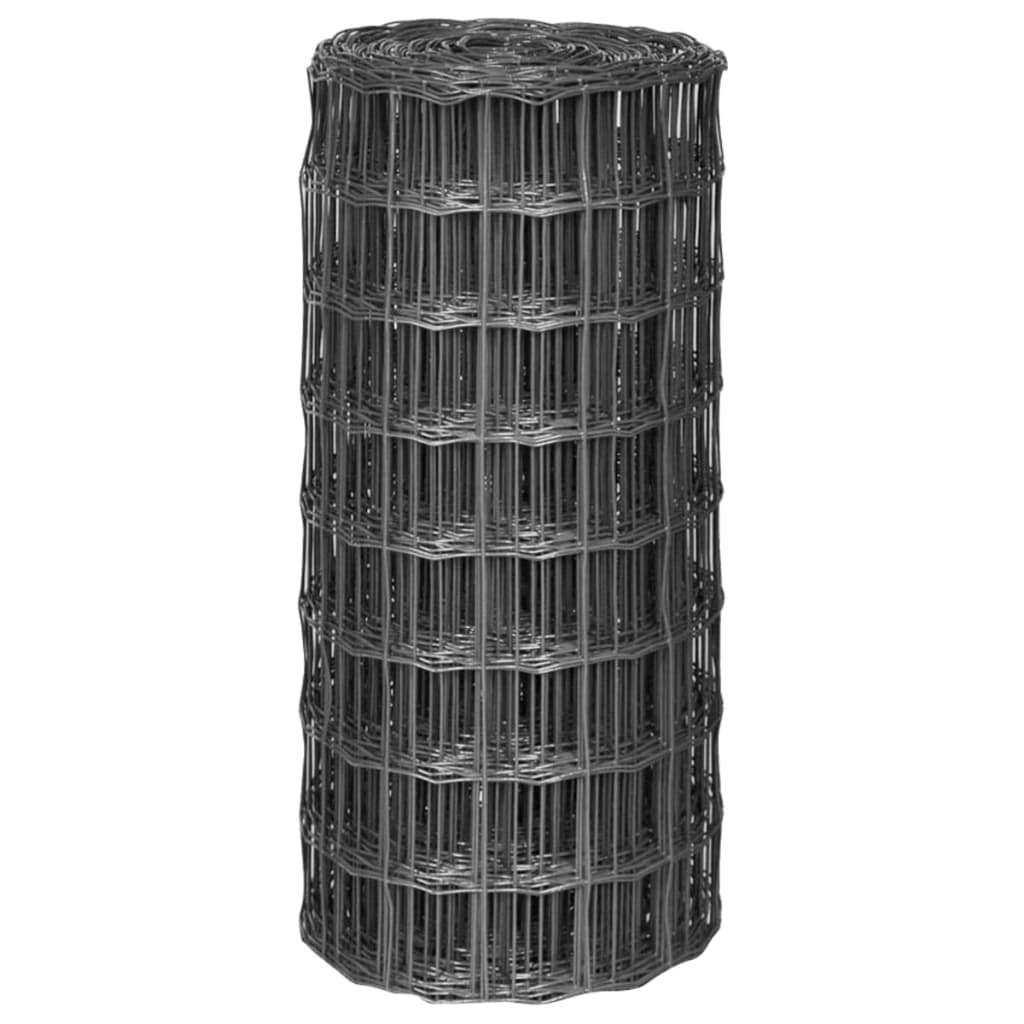 vidaXL Συρματόπλεγμα Γκρι 25 x 0,8 μ. Ατσάλινο