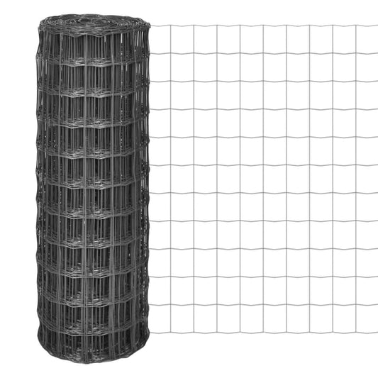 vidaXL Συρματόπλεγμα Γκρι 10 x 1,2 μ. Ατσάλινο