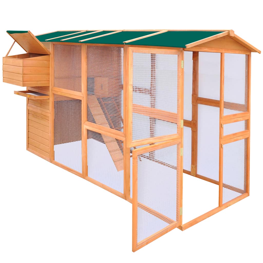 vidaXL Κοτέτσι 295 x 163 x 170 εκ. Ξύλινο