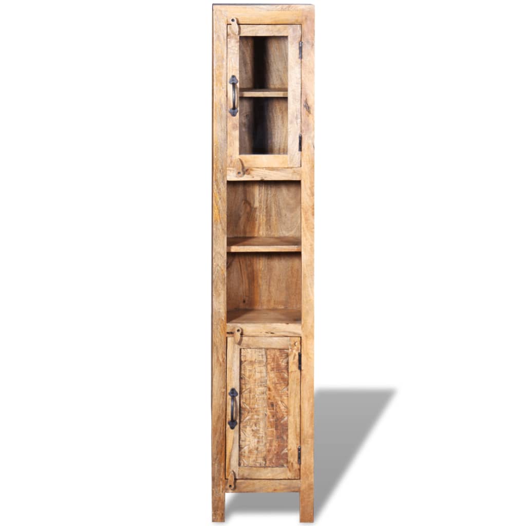 vidaXL Έπιπλο Μπάνιου με Καθρέφτη + 2 Πλαϊνά Ντουλάπια Ξύλο Μάνγκο