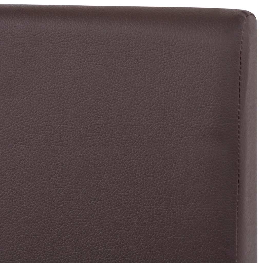 vidaXL Τραπεζαρία & Καρέκλες 7 τεμ. Καφέ Συνθετικό Δέρμα / Ξύλο Δρυός