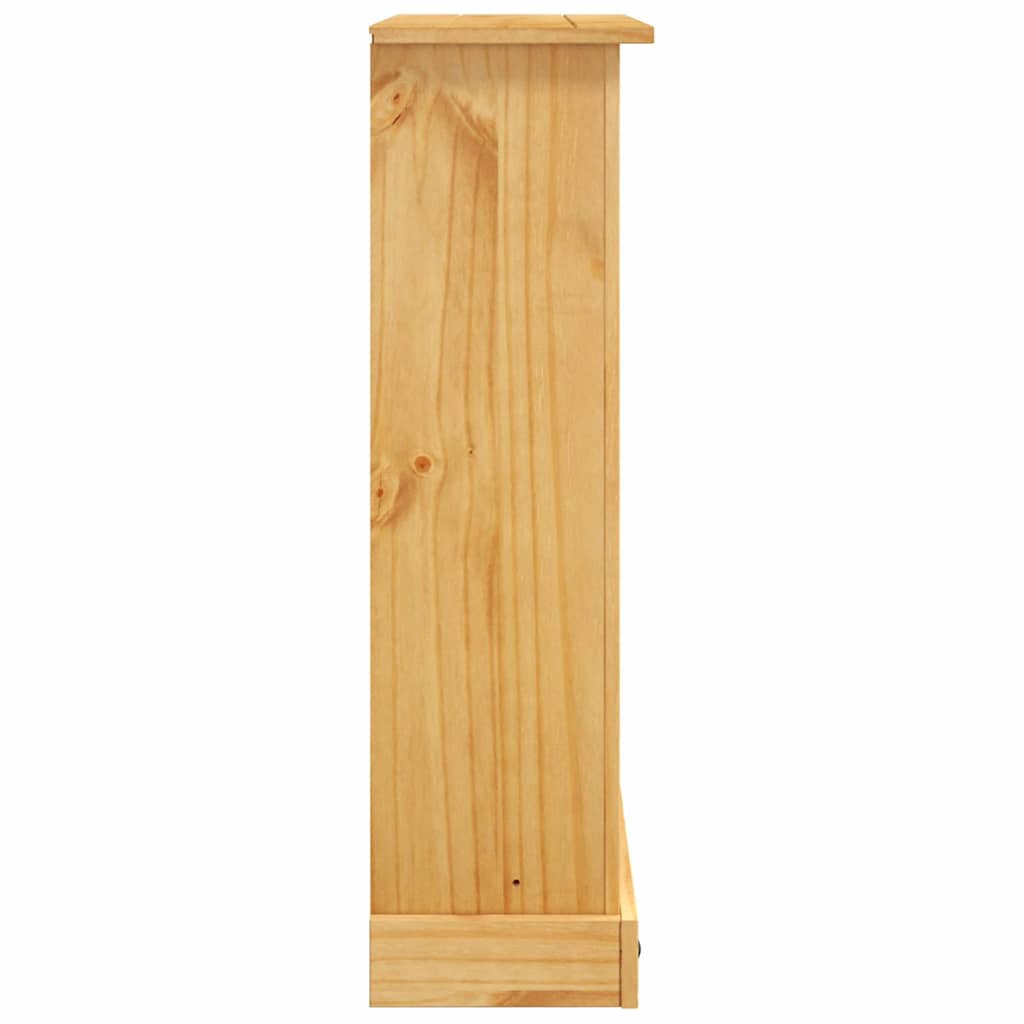 243743 vidaXL Βιβλιοθήκη 3 επιπέδων Μεξικ. Στιλ Corona 80x29x100 εκ.