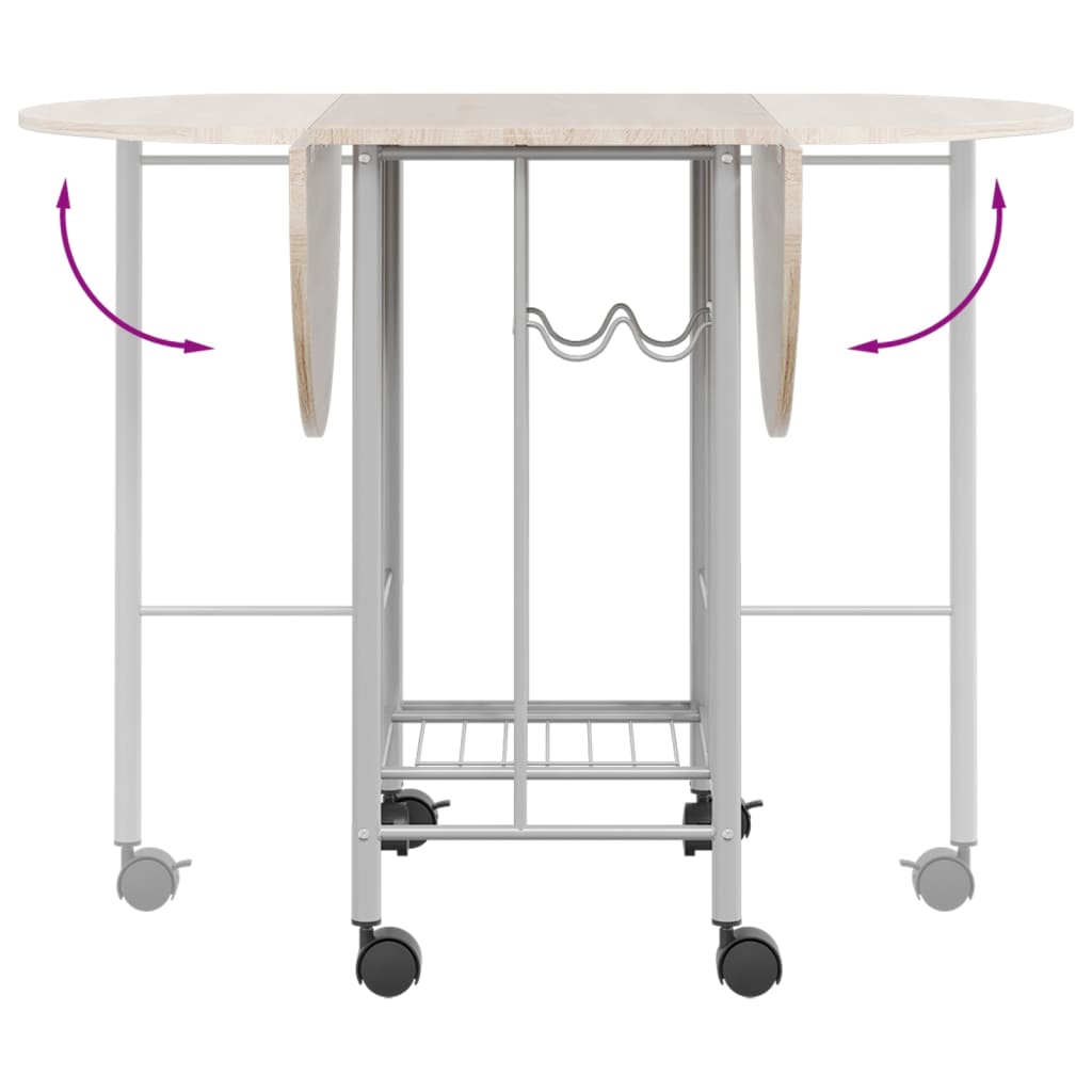 vidaXL Σετ Τραπεζαρίας Πτυσσόμενο Πέντε Τεμαχίων από MDF