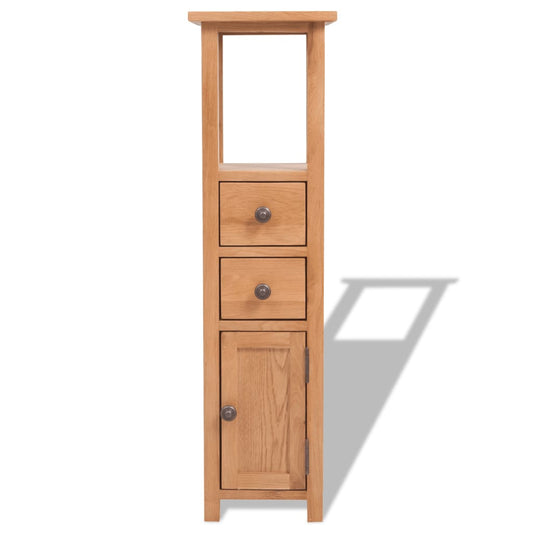 vidaXL Έπιπλο Γωνιακό 26 x 26 x 94 εκ. από Μασίφ Ξύλο Δρυός