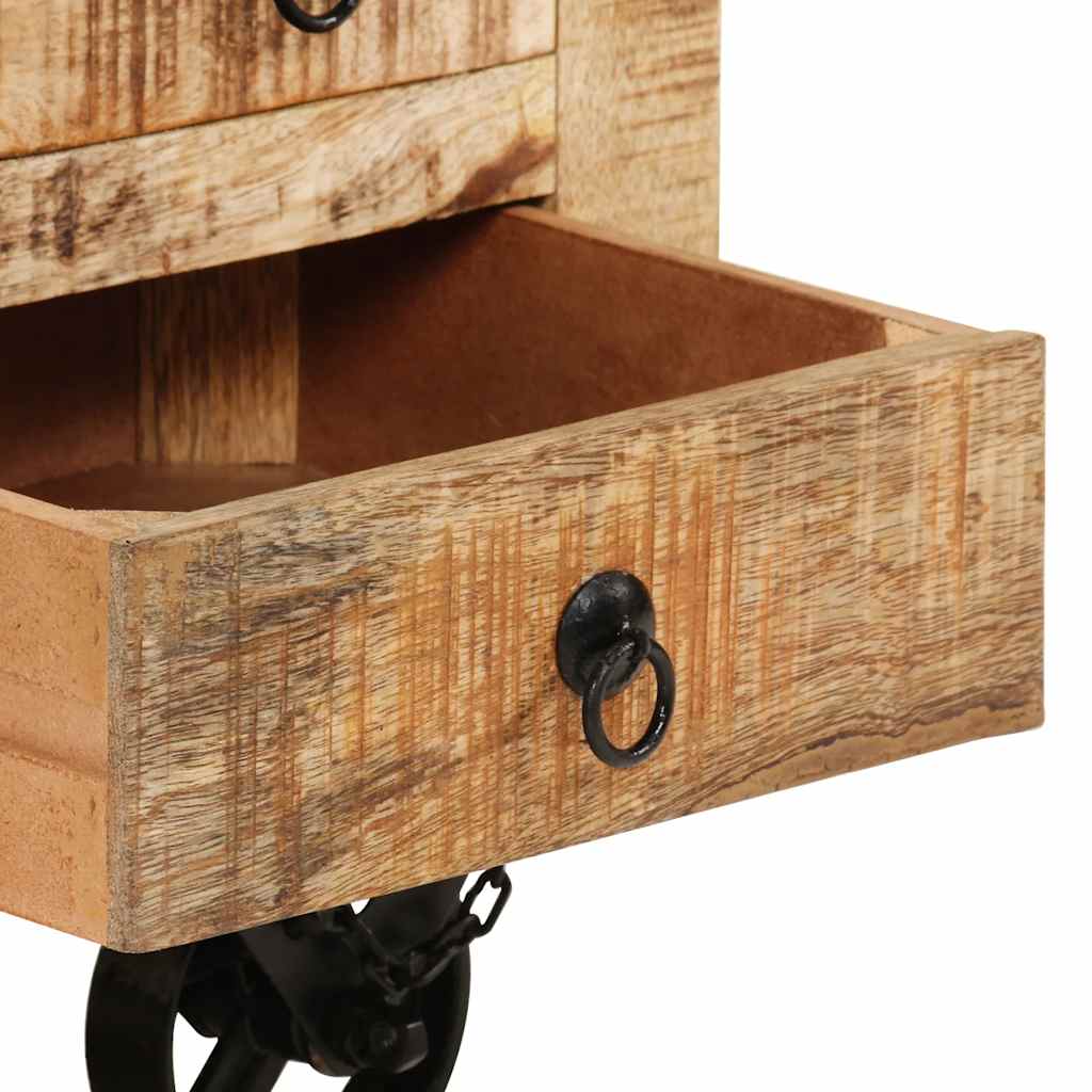 vidaXL Τραπεζάκι Σαλονιού 70x70x40 εκ. από Ακατέργαστο Ξύλο Μάνγκο