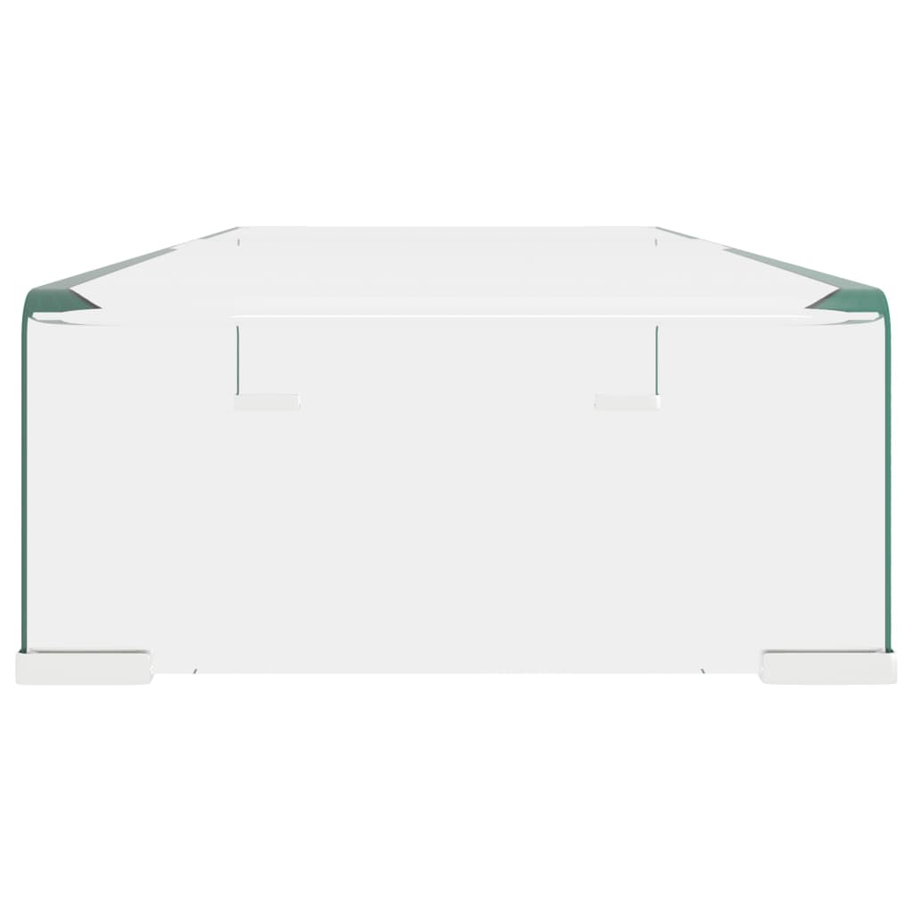vidaXL Βάση Τηλεόρασης/Οθόνης Διάφανη 70 x 30 x 13 εκ. Γυάλινη