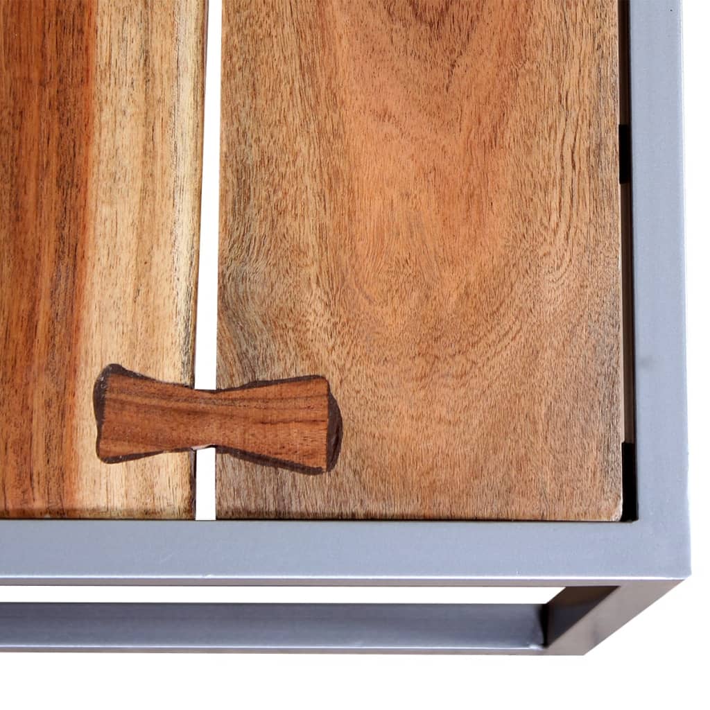 vidaXL Σετ Τραπεζάκια Σαλονιού 2 τεμ. από Μασίφ Ξύλο Ακακίας