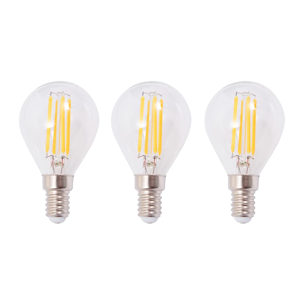 vidaXL Φωτιστικό Σποτ Ράγα με 3 Λαμπτήρες LED Filament 12 W