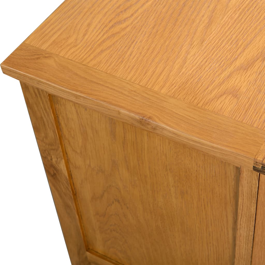 vidaXL Έπιπλο Τηλεόρασης 90 x 35 x 48 εκ. από Μασίφ Ξύλο Δρυός