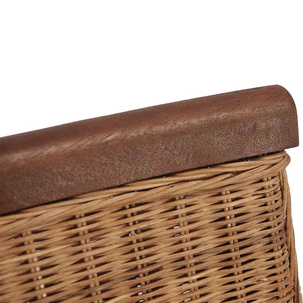 vidaXL Καρέκλες Τραπεζαρίας 6 τεμ. Καφέ από Γνήσιο Ρατάν