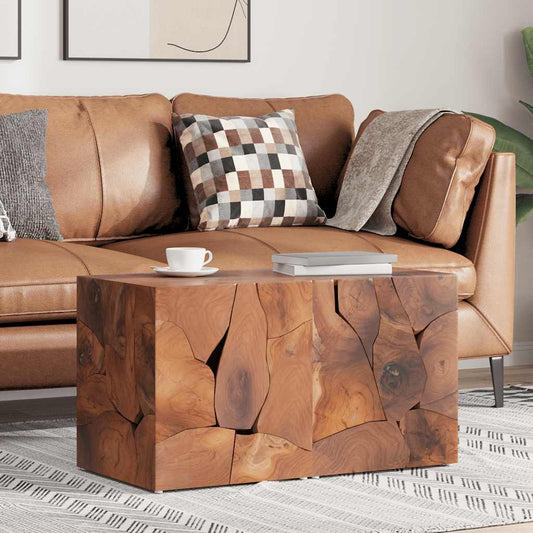 vidaXL Σκαμπό 2 τεμ. Καφέ 40x40x45 εκ. από Μασίφ Ξύλο Teak