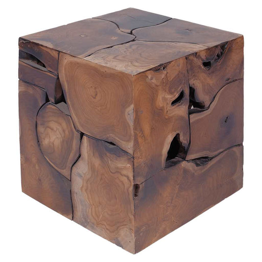vidaXL Σκαμπό 4 τεμ. Καφέ 40x40x45 εκ. από Μασίφ Ξύλο Teak