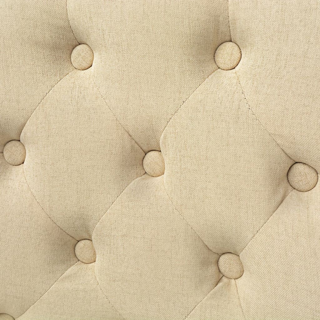 vidaXL Καρέκλες Τραπεζαρίας 6 τεμ. Κρεμ Υφασμάτινες