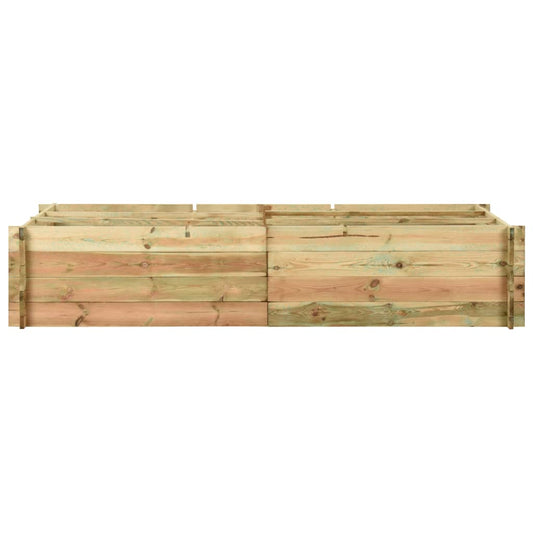 vidaXL Μποστάνι Λαχανόκηπου 197 x 100 x 40 εκ. Εμποτισμένο Ξύλο Πεύκου