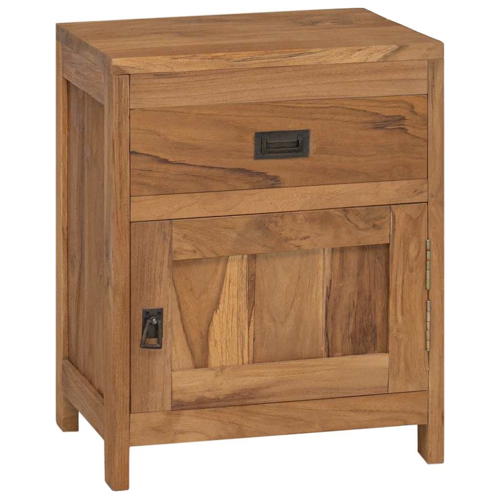 vidaXL Κομοδίνο 40 x 30 x 50 εκ. από Μασίφ Ξύλο Teak