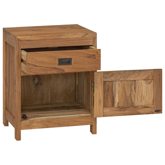 vidaXL Κομοδίνο 40 x 30 x 50 εκ. από Μασίφ Ξύλο Teak