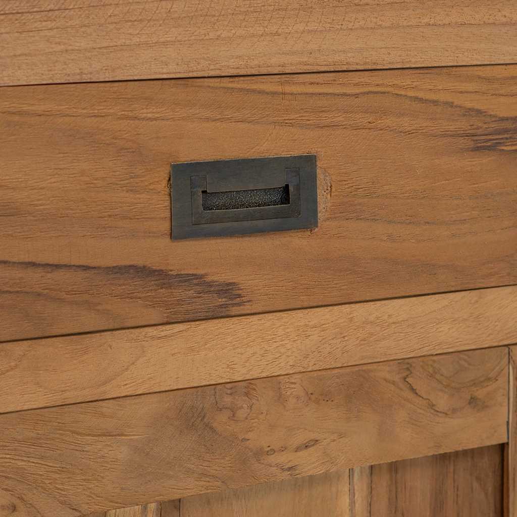 vidaXL Κομοδίνο 40 x 30 x 50 εκ. από Μασίφ Ξύλο Teak