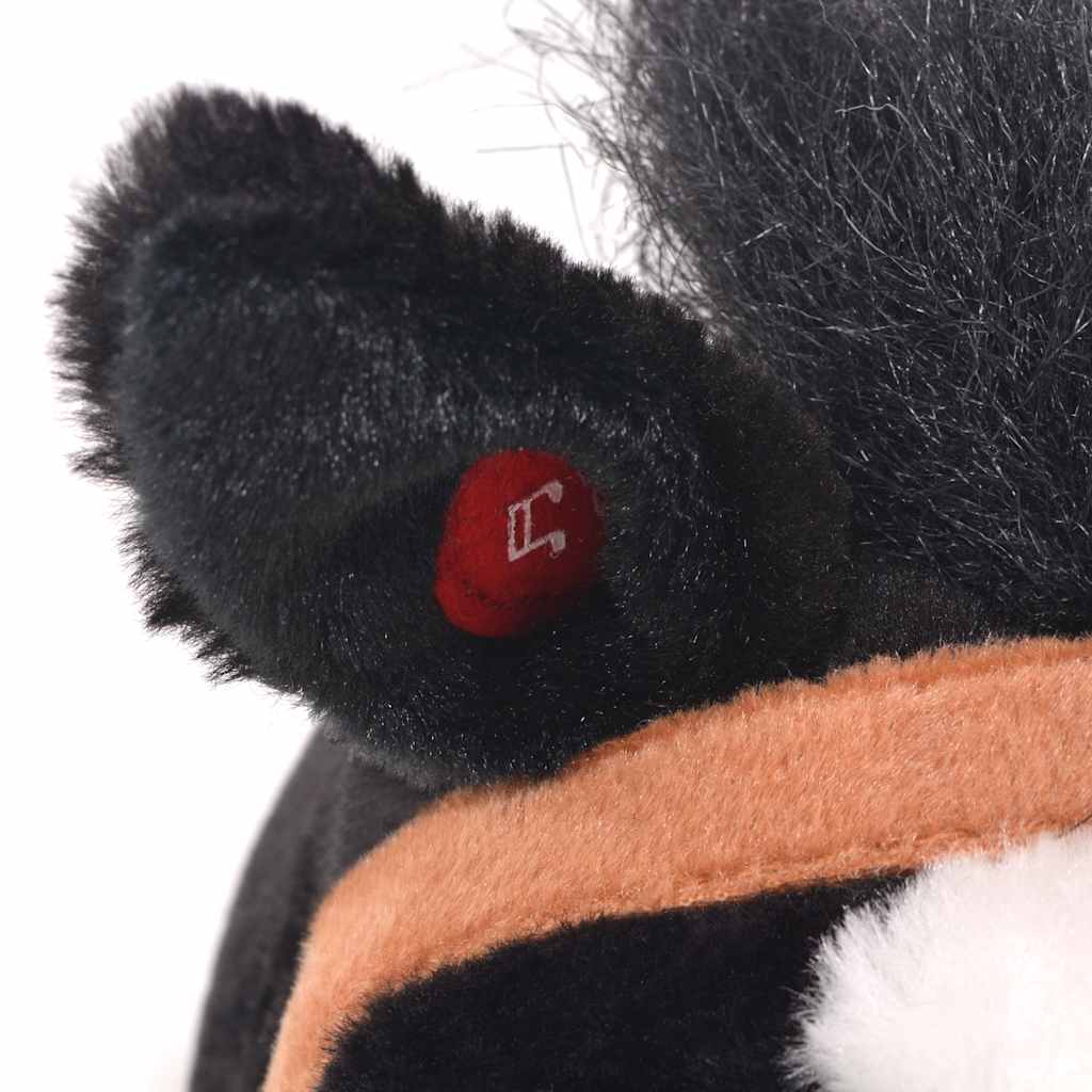 vidaXL Παιχνίδι Άλογο σε Όρθια Στάση Μαύρο Λούτρινο