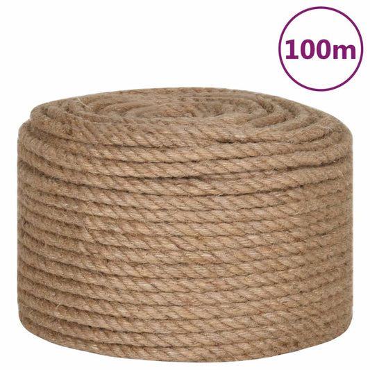 vidaXL Σχοινί 14 χιλ. 100 μ. από 100% Γιούτα