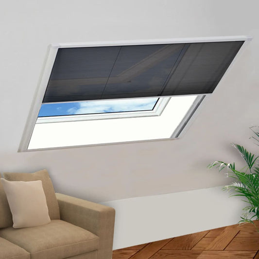 vidaXL Σήτα Παραθύρου Πλισέ 120 x 120 εκ. από Αλουμίνιο