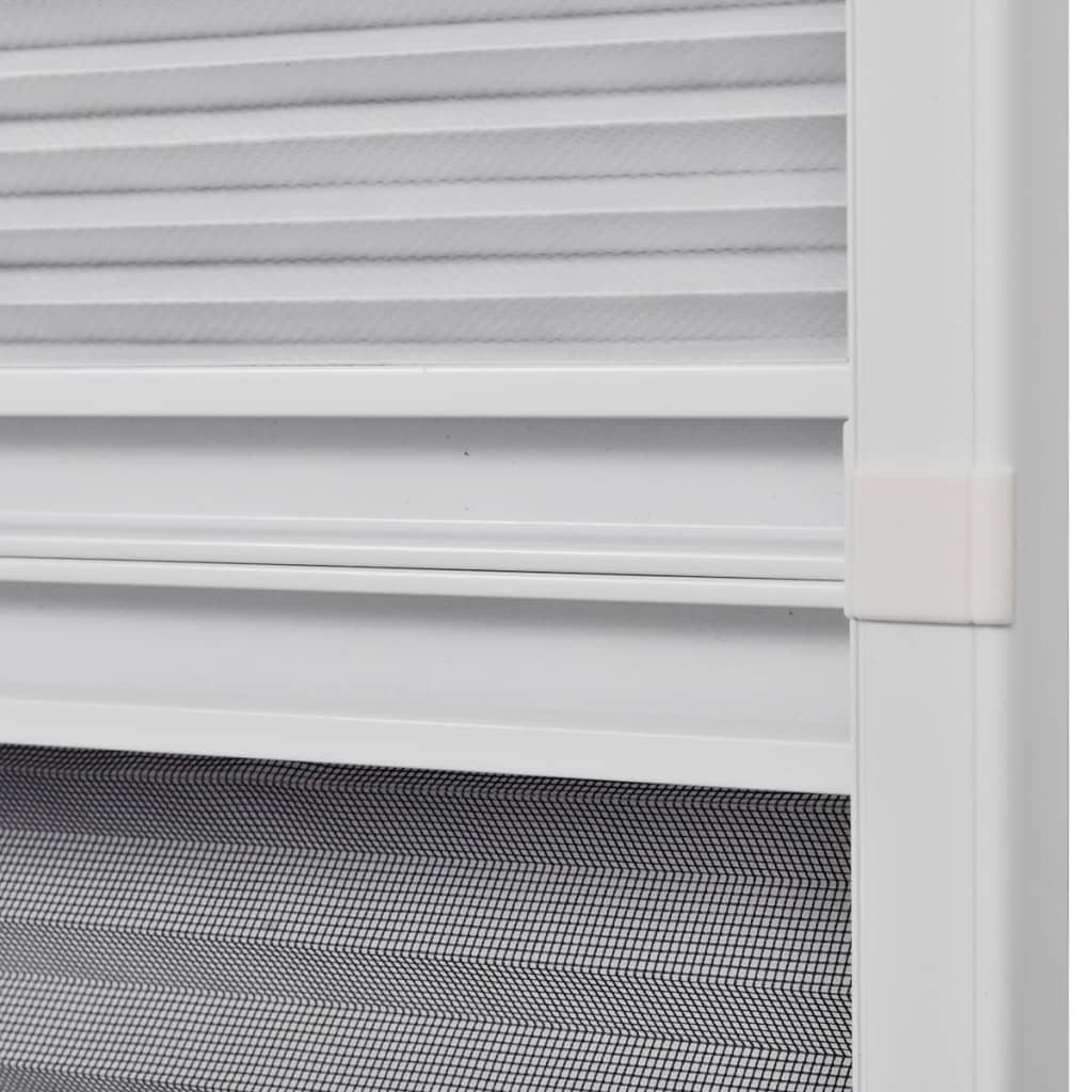 vidaXL Σήτα Παραθύρου Πλισέ με Σκίαστρο 80 x 120 εκ. Αλουμινίου