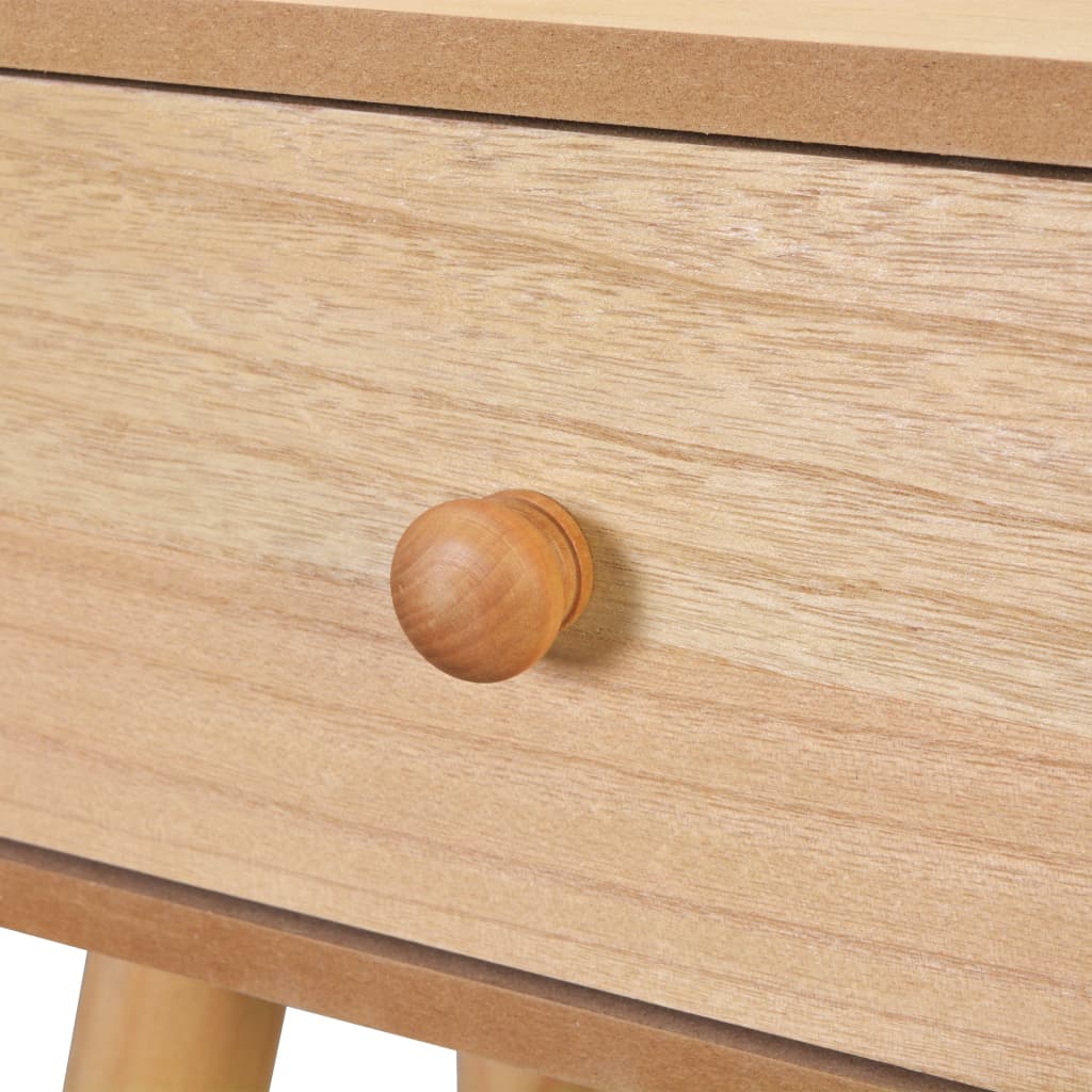 vidaXL Κομοδίνα 2 τεμ. Καφέ 40 x 30 x 61 εκ. από Μασίφ Ξύλο Πεύκου