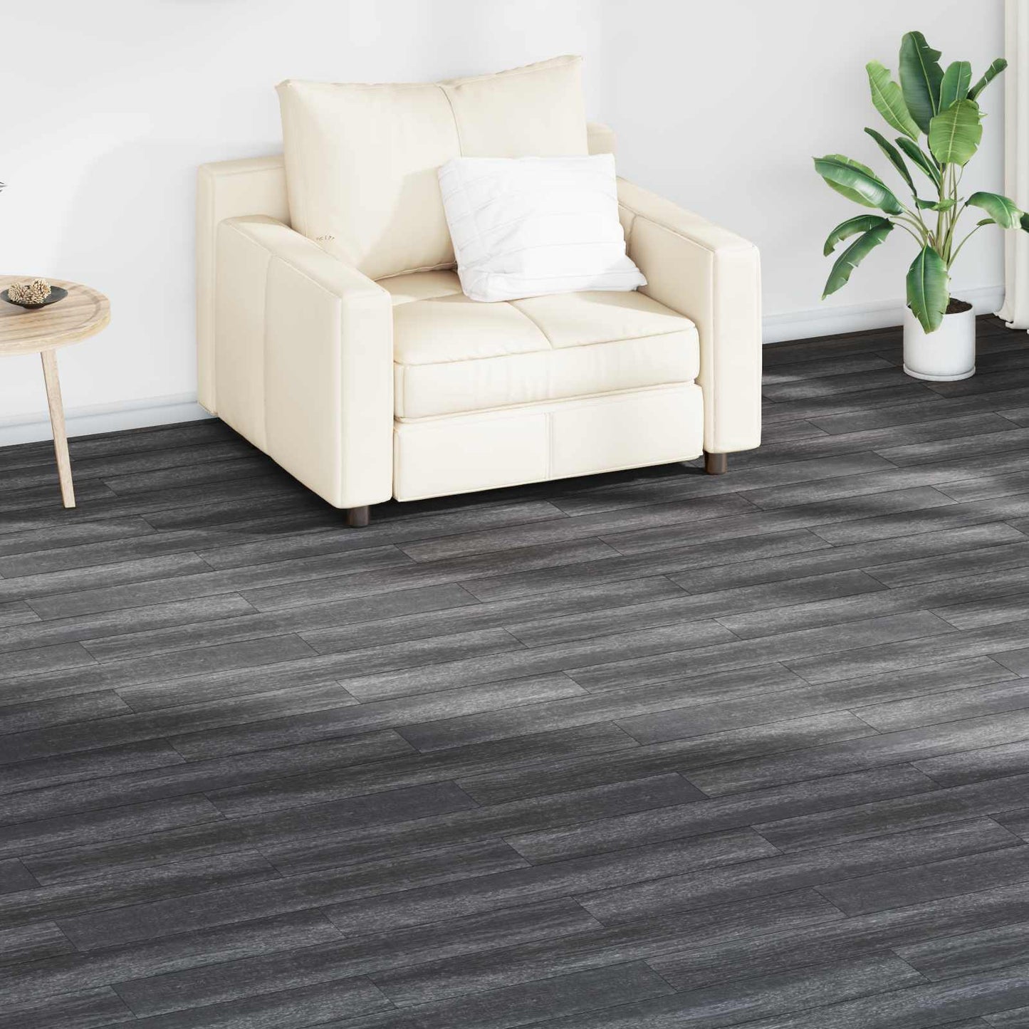 vidaXL Πλάκες Δαπέδου 36 pcs Μαύρο και Λευκό 5,02 m² PVC