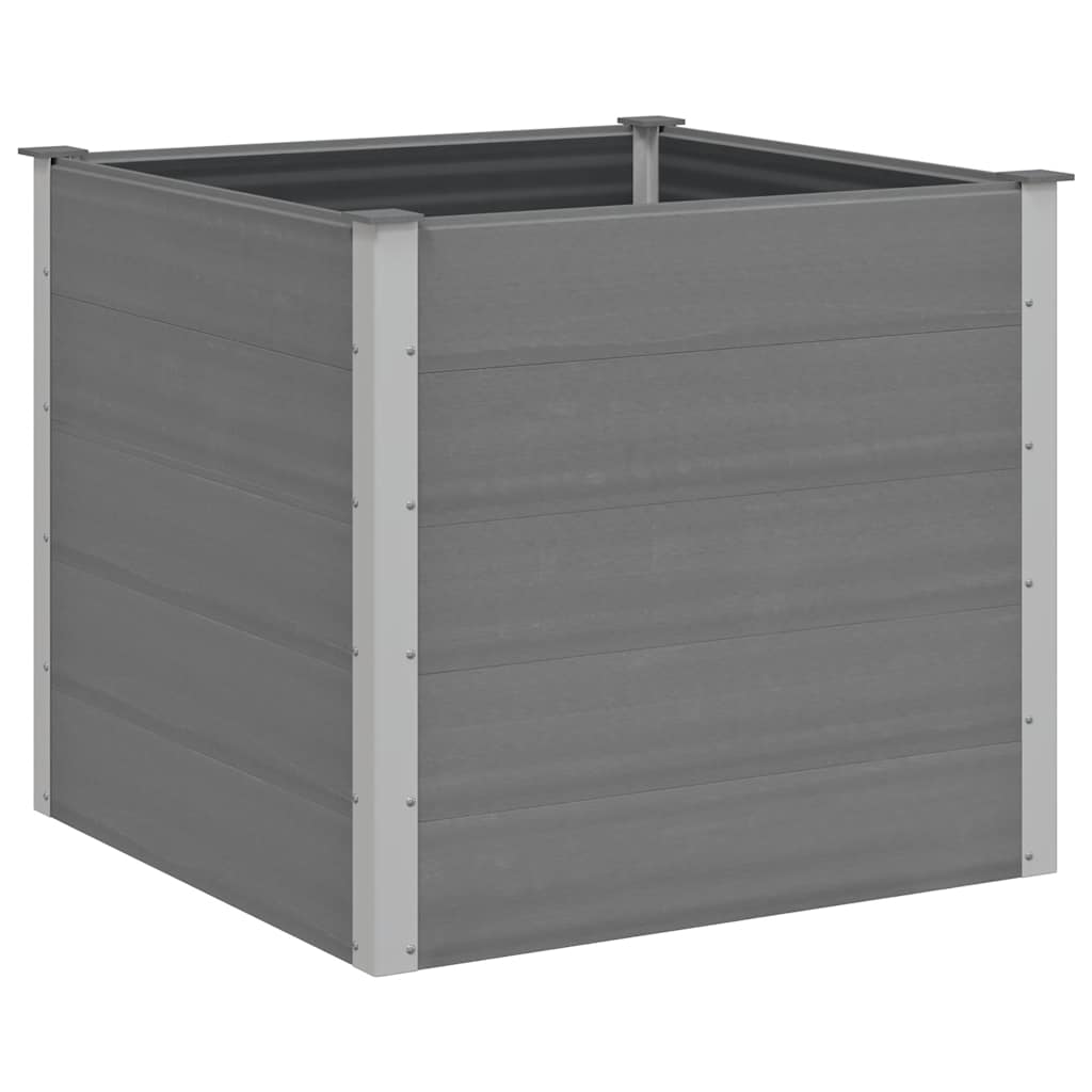 vidaXL Ζαρντινιέρα Υπερυψωμένη Γκρι 100 x 100 x 91 εκ. από WPC