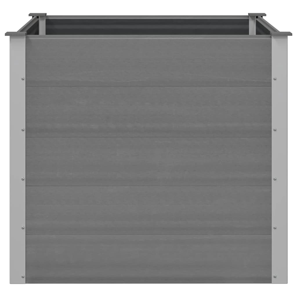 vidaXL Ζαρντινιέρα Υπερυψωμένη Γκρι 100 x 100 x 91 εκ. από WPC
