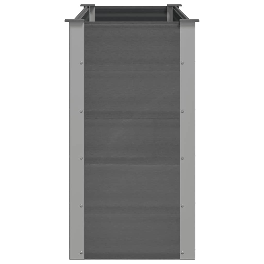 vidaXL Ζαρντινιέρα Υπερυψωμένη Γκρι 150 x 50 x 91 εκ. από WPC
