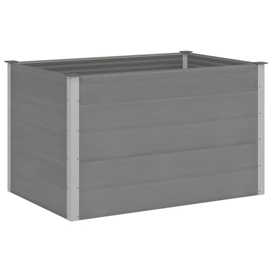 vidaXL Ζαρντινιέρα Υπερυψωμένη Γκρι 150 x 100 x 91 εκ. από WPC