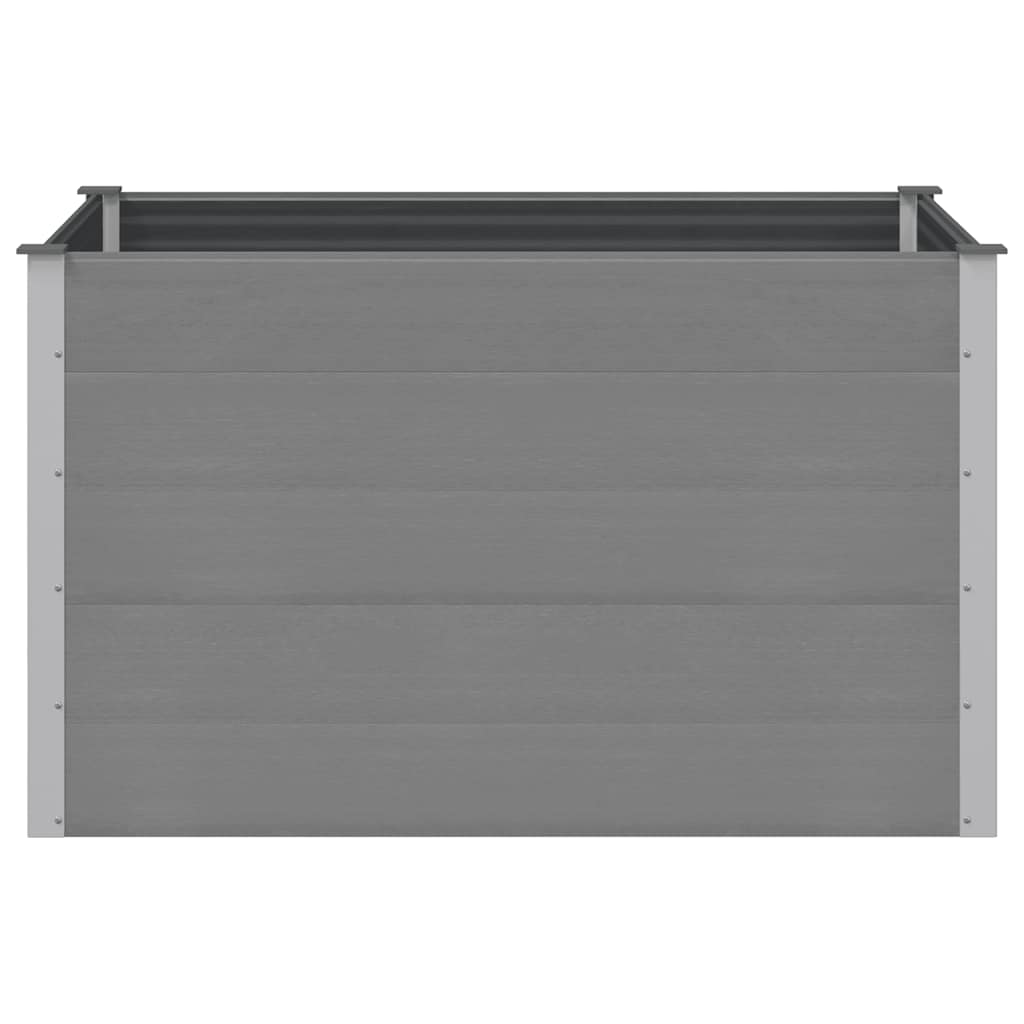 vidaXL Ζαρντινιέρα Υπερυψωμένη Γκρι 150 x 100 x 91 εκ. από WPC