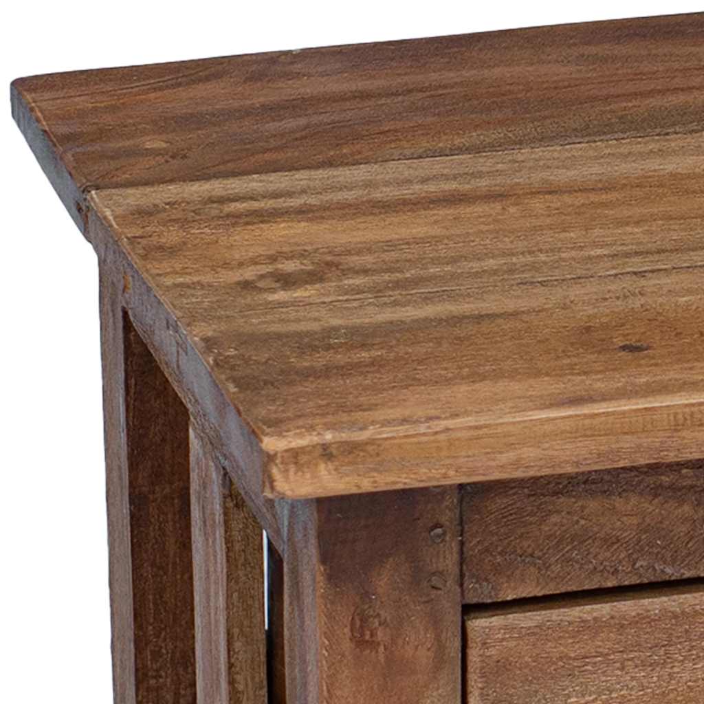 vidaXL Κομοδίνο 40 x 30 x 51 εκ. από Μασίφ Ξύλο Μαόνι