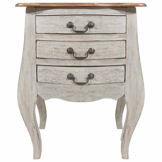 vidaXL Κομοδίνο 48 x 35 x 64 εκ. από Μασίφ Μαόνι