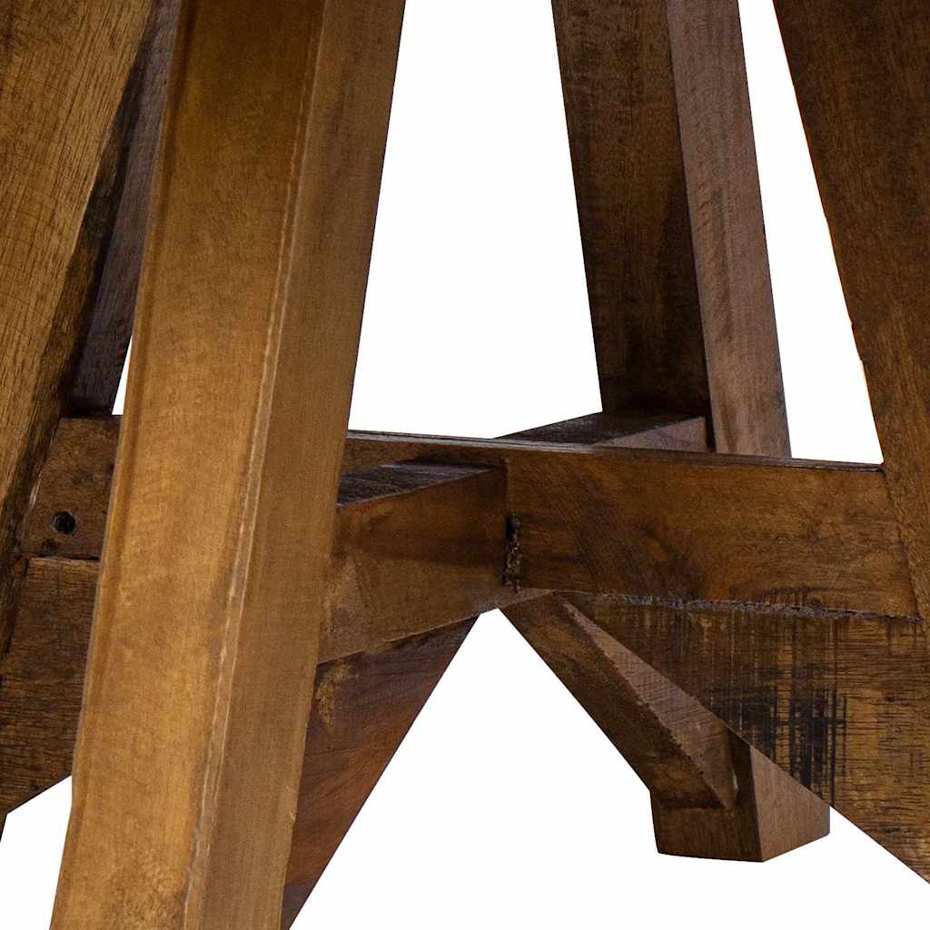 vidaXL Τραπεζάκι Σαλονιού Λευκό 60 x 45 εκ. Μασίφ Ανακυκλωμένο Ξύλο