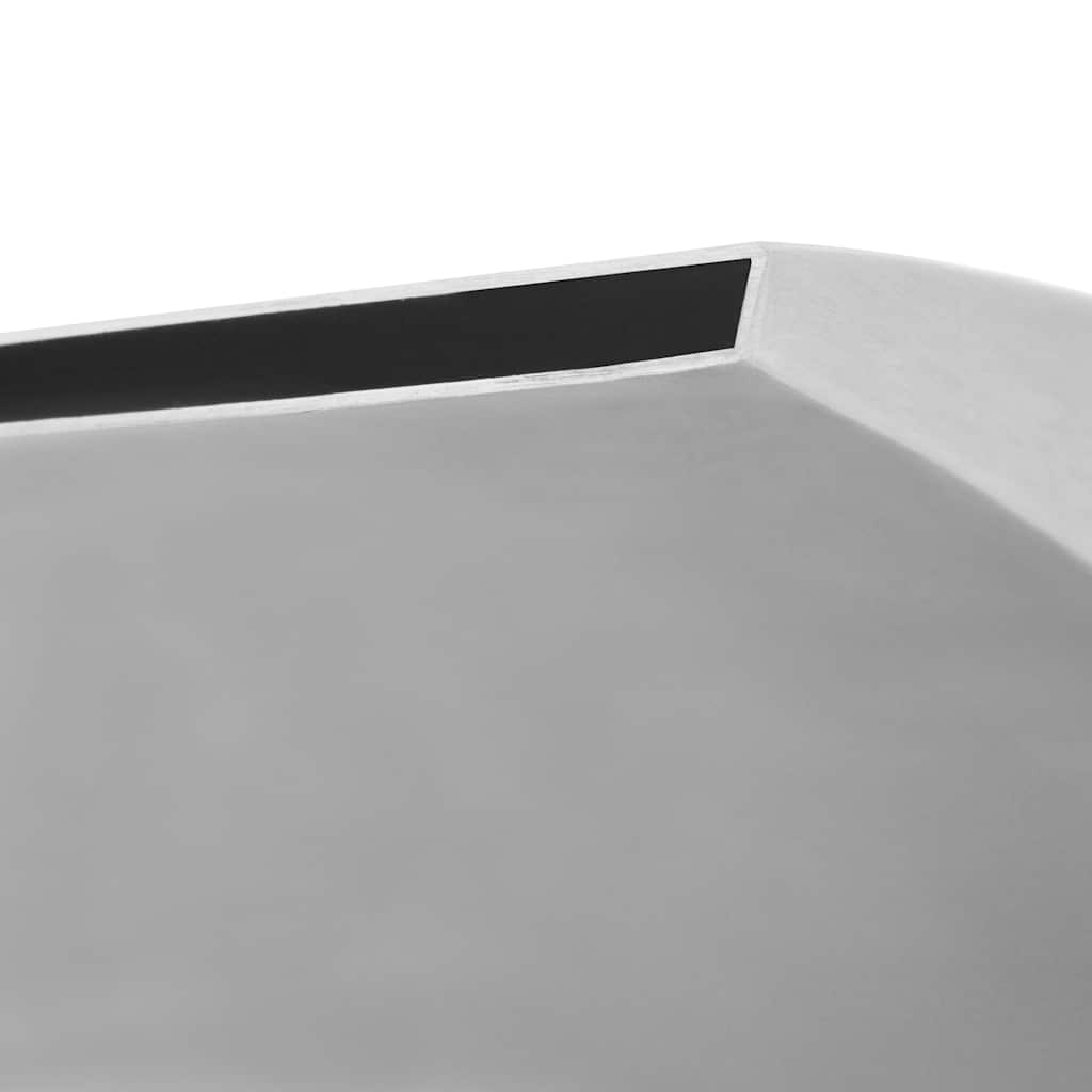 vidaXL Σιντριβάνι Πισίνας Ασημί 50 x 30 x 90 εκ. από Ανοξείδωτο Ατσάλι