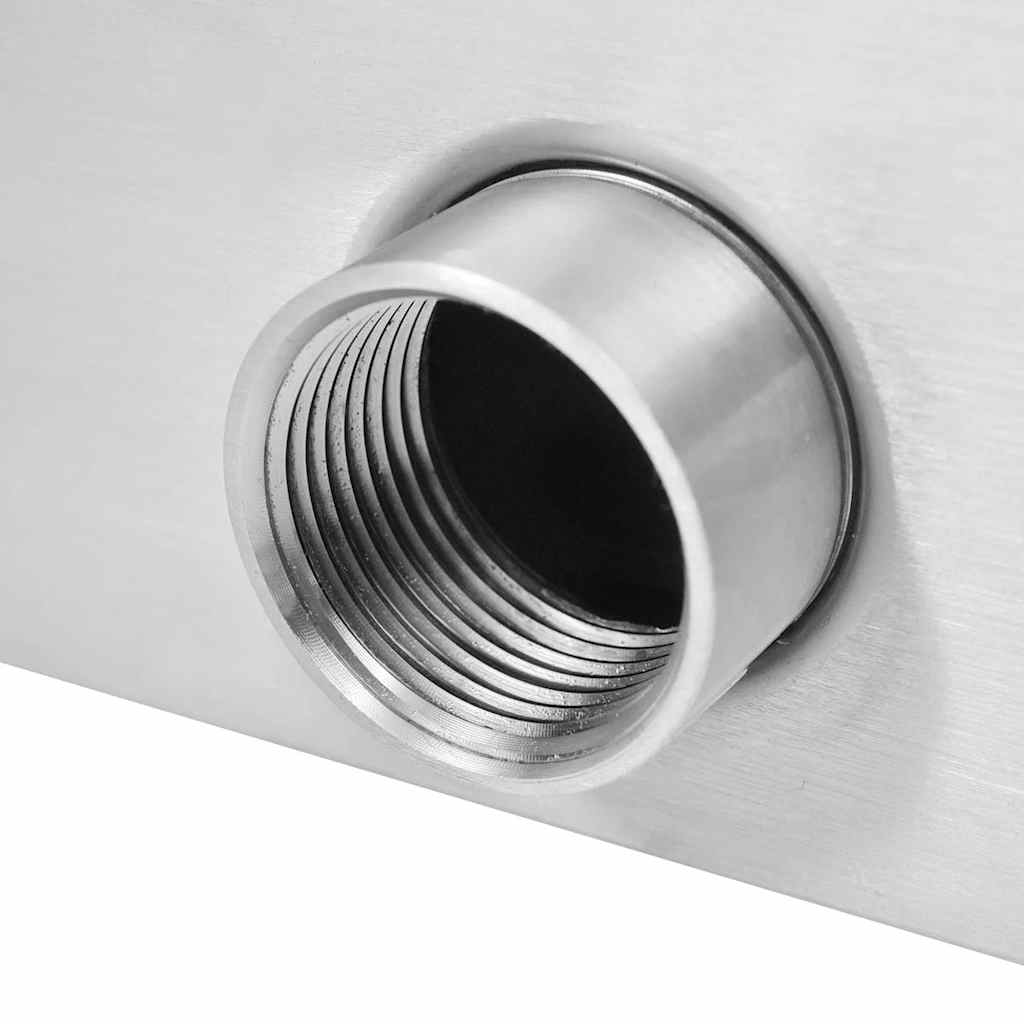 vidaXL Σιντριβάνι Πισίνας Ασημί 50 x 30 x 90 εκ. από Ανοξείδωτο Ατσάλι